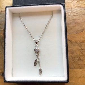 Montana silversmiths feather necklace